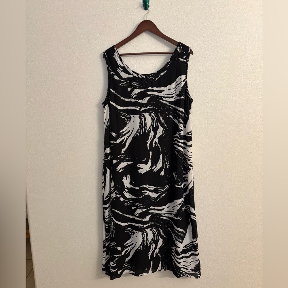 Plus Size Grunge Oil Spill Dress